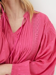 FatFace Pink Freya Lace Blouse - Image 4 of 5