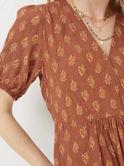Fatface Bella Bluse mit Holzschnittmuster - Bild 3 von 4