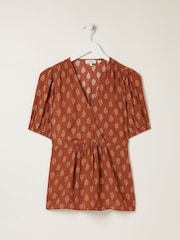 Fatface Bella Bluse mit Holzschnittmuster - Bild 4 von 4
