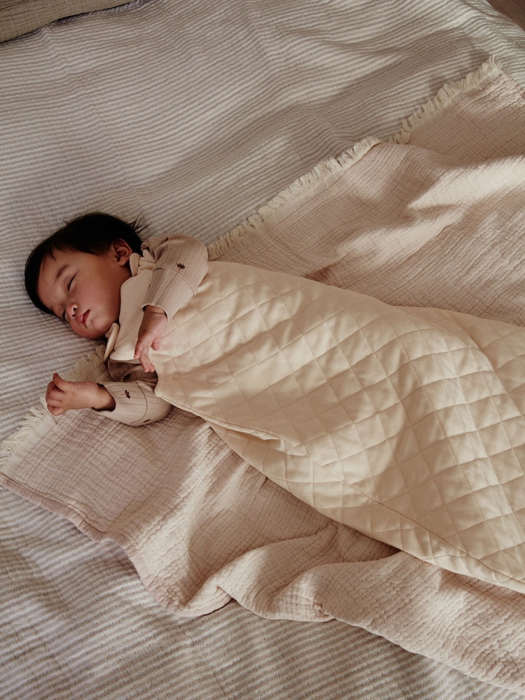 Neutral 2.5 Tog Baby 100% Cotton Sleep Bag - Image 5 of 11