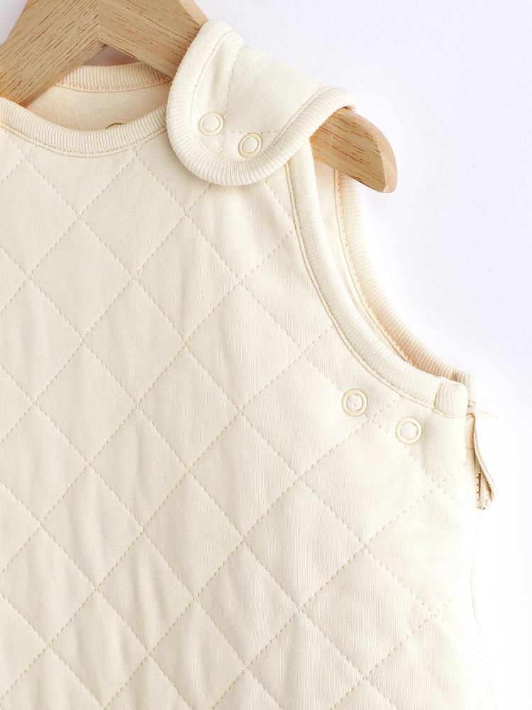 Neutral 2.5 Tog Baby 100% Cotton Sleep Bag - Image 8 of 11