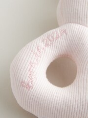 Born in 2024 Pink Bunny Baby Rattle - Image 2 of 4