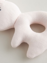 Born in 2024 Pink Bunny Baby Rattle - Image 4 of 4