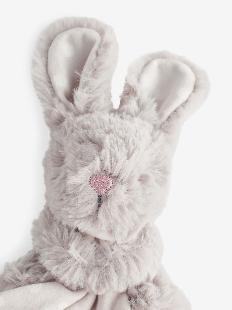 Natural Faux Fur Bunny Baby Comforter - Image 3 of 3 Natural Faux Fur Bunny Baby Comforter - Image 3 of 3