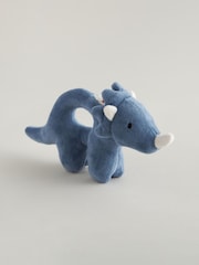 Navy Blue Dino Baby Rattle - Image 1 of 5