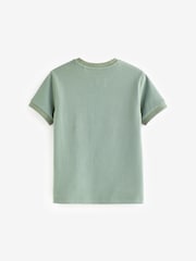Mineral Green Short Sleeve Textured T-Shirt (3-16yrs) - Image 2 of 3