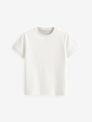 White Short Sleeve Textured T-Shirt (3-16yrs) - Image 1 of 3