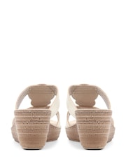 Pavers Gold Embellished Wedge Sandals - Image 3 of 6