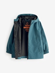 Teal Blue Waterproof Anorak Coat (3-16yrs) - Image 2 of 6