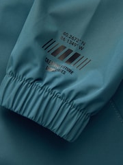 Teal Blue Waterproof Anorak Coat (3-16yrs) - Image 4 of 6