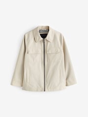 Neutrale Farbe - Elegantes Shacket (3 – 16 Jahre) - Bild 2 von 7