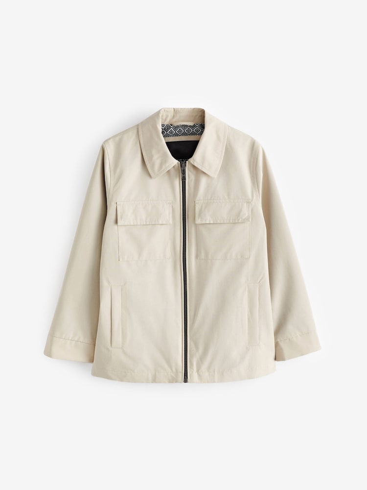 Neutrale Farbe - Elegantes Shacket (3 – 16 Jahre) - Bild 2 von 7