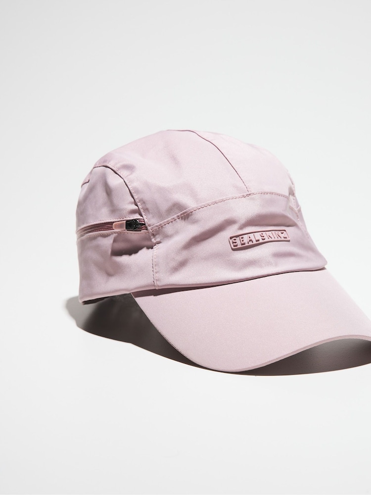 Pink - Sealskinz Scole Wasserfeste Cap mit Reißverschlusstasche - Bild 1 von 4