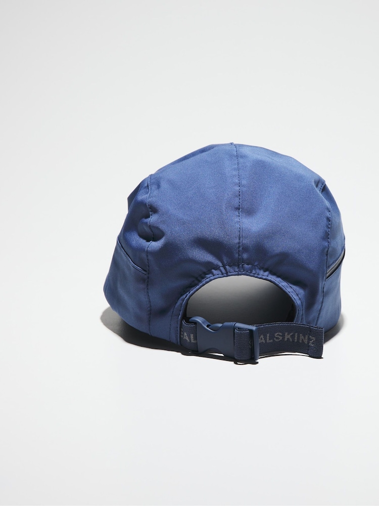 Blau - Sealskinz Scole Wasserfeste Cap mit Reißverschlusstasche - Bild 2 von 3