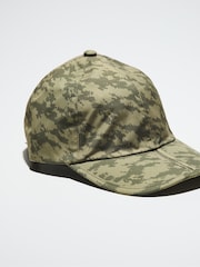Olivgrün/Print - Sealskinz Salle Wasserdichte, faltbare Cap - Bild 1 von 4