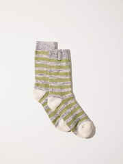 Sealskinz Womens Banham Bamboo Mid Length Striped Socks - Image 1 of 2