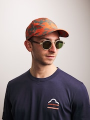 Orange/Druck - Sealskinz Salle Wasserdichte, faltbare Cap - Bild 3 von 3