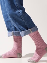 Sealskinz Womens Wroxham Bamboo Mid Length Waffle Socks - Image 2 of 2