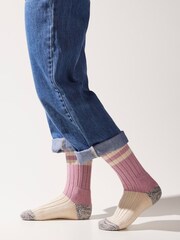 Sealskinz Womens Cawston Bamboo Mid Length Colour Blocked Socks - Image 2 of 2