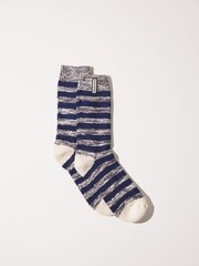 Sealskinz Mens Banham Bamboo Mid Length Striped Socks - Image 1 of 2