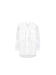 Ro&Zo Pocket Front Hi Lo White Shirt - Image 5 of 5