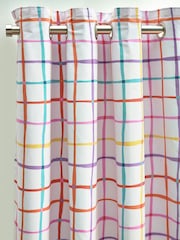 Multi Check Ombre Eyelet Blackout Curtains - Image 3 of 4