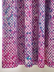 Purple Pixel Ombre Eyelet Blackout Curtains - Image 3 of 4