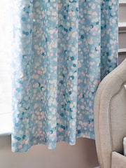 Teal Blue Ombre Ombre Eyelet Blackout Curtains - Image 2 of 4