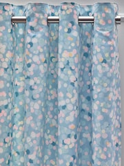 Teal Blue Ombre Ombre Eyelet Blackout Curtains - Image 3 of 4