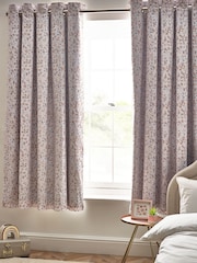 Natural Floral Ombre Eyelet Blackout Curtains - Image 1 of 4