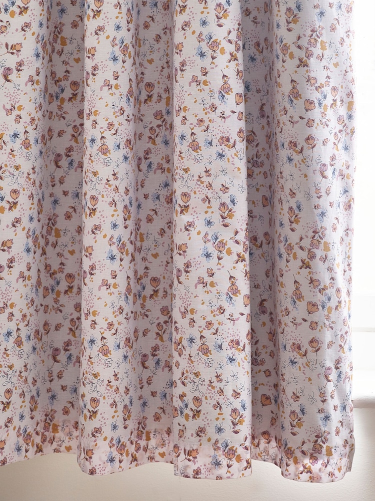 Natural Floral Ombre Eyelet Blackout Curtains - Image 2 of 4