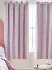 Pink Unicorns Ombre Eyelet Blackout Curtains - Image 1 of 4