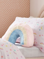 Multi Plush Rainbow Cushion - Image 2 of 4