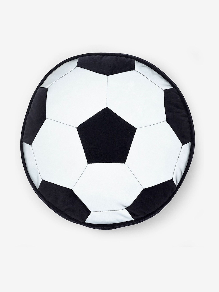 Monochrome Reflective Football Cushion - Image 4 of 4