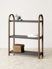Umbra Dark Brown Bellwood Freestanding 3 Tier Shelf - Image 2 of 4