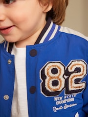 Cobalt Blue Varsity Jacket (3mths-7yrs) - Image 4 of 11