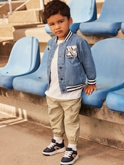 Džins - Varsity jakna; suknjič (3mths-7yrs) - Slika 1 iz 7