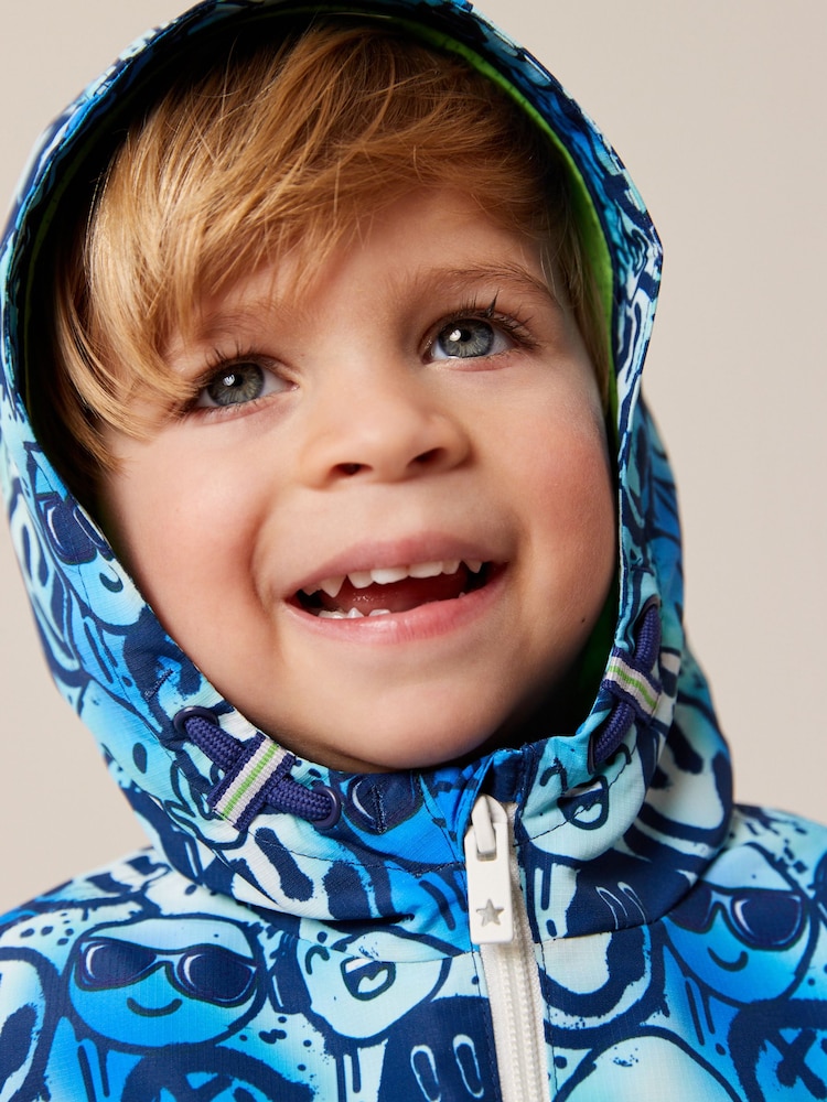 Blue Smile Face Shower Resistant Jacket (3mths-7yrs) - Image 2 of 9
