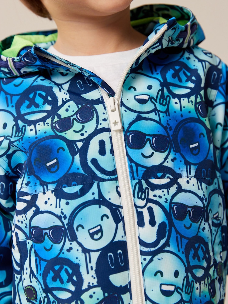 Blue Smile Face Shower Resistant Jacket (3mths-7yrs) - Image 4 of 9