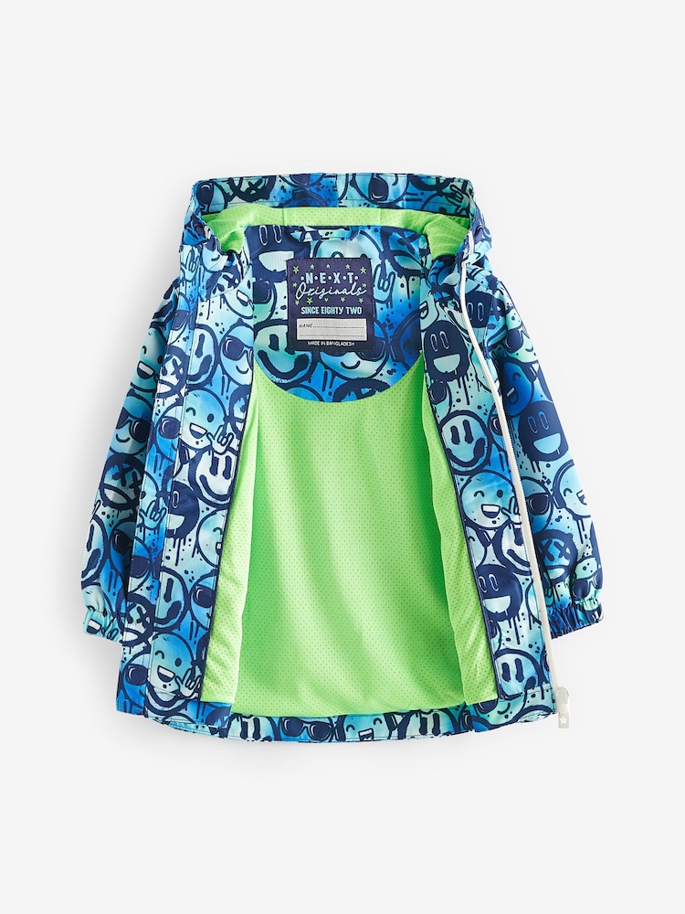 Blue Smile Face Shower Resistant Jacket (3mths-7yrs) - Image 7 of 9