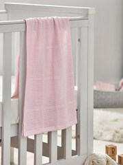 100% Cotton Baby Cellular Blanket - Billede 1 af 4