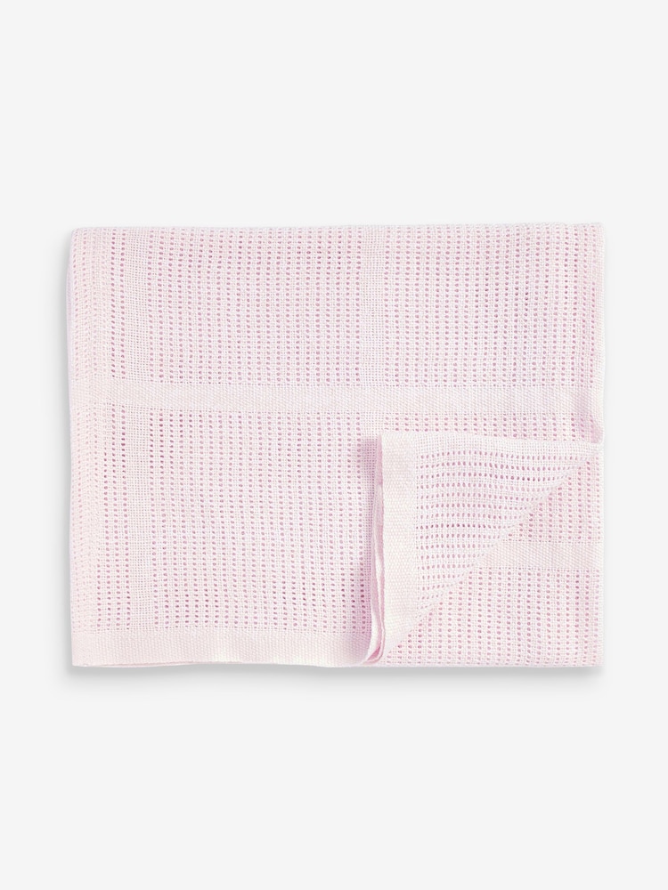 100% Cotton Baby Cellular Blanket - Billede 2 af 4