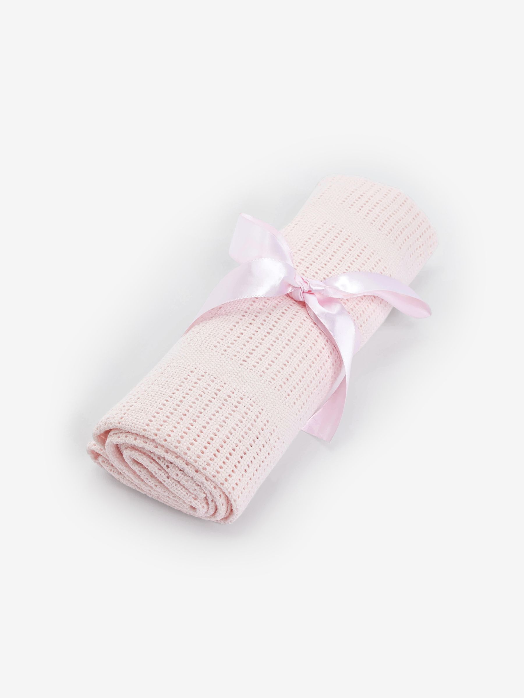 Pink 100 Cotton Baby Cellular Blanket