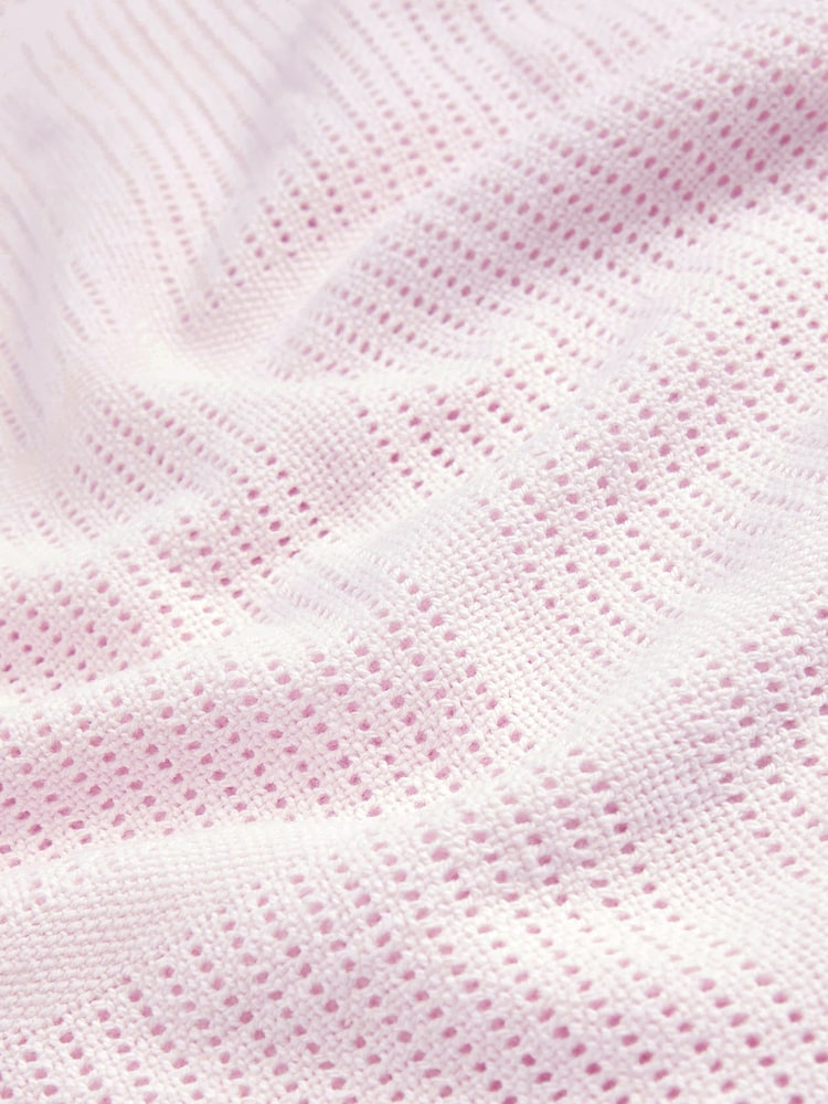 100% Cotton Baby Cellular Blanket - Billede 4 af 4