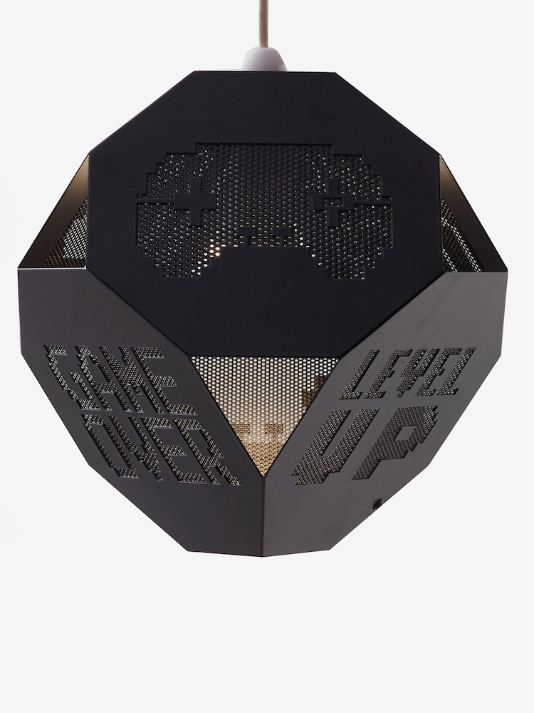 Black Pixel Gamer Easy Fit Lamp Shade - Image 4 of 6