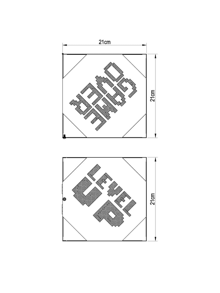 Black Pixel Gamer Easy Fit Lamp Shade - Image 6 of 6