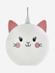 White Kawaii Cat Easy Fit  Pendant Light Shade - Image 4 of 5