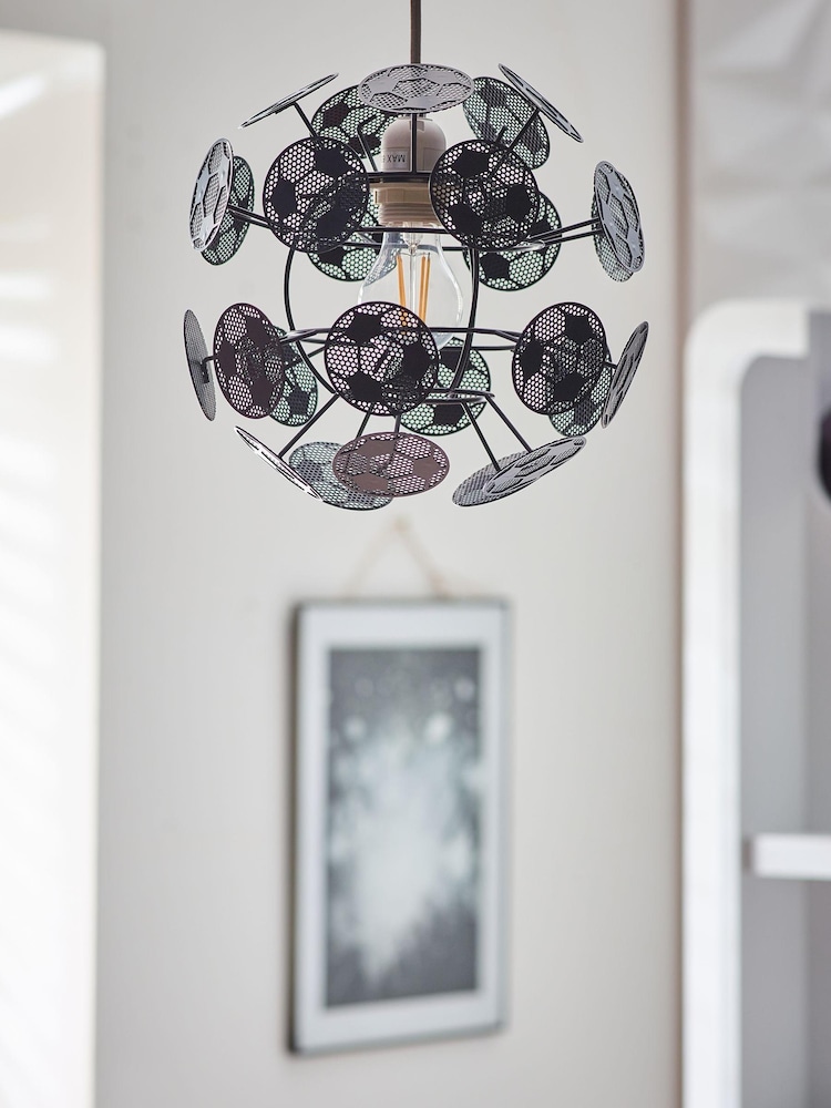 Black Football Easy Fit Lamp Shade - Image 2 of 7