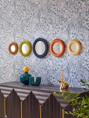 Set of 5 Multi Round Wall Mirrors - Image 2 of 3