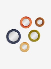 Set of 5 Multi Round Wall Mirrors - Image 3 of 3